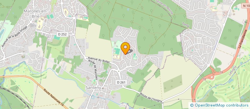 localisation de l'entreprise AZ CARRE HAUSSMANN  SANTENY