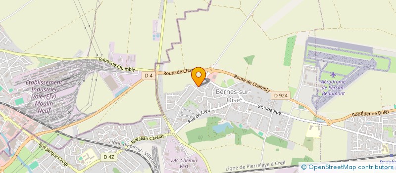 localisation de l'entreprise AZ CLIMA à BERNES-SUR-OISE