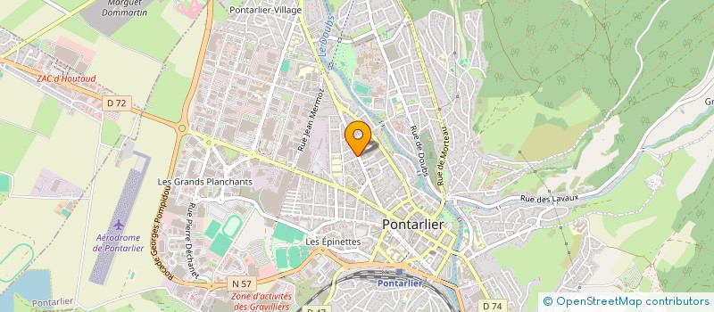 localisation de l'entreprise AZ COIFFEUR BARBIER à PONTARLIER