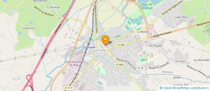 localisation de l'entreprise AZ COIFFURE  CAUSSADE