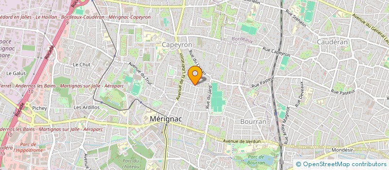 localisation de l'entreprise AZ COIFFURE ELEGANCE  MERIGNAC