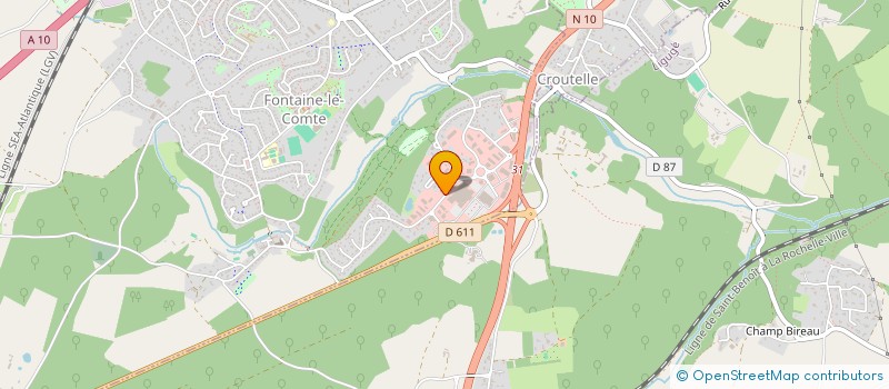 localisation de l'entreprise AZ COMMUNICATION à FONTAINE-LE-COMTE