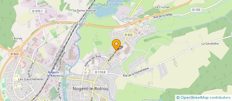 localisation de l'entreprise AZ-COMPUTER 28 à ARCISSES