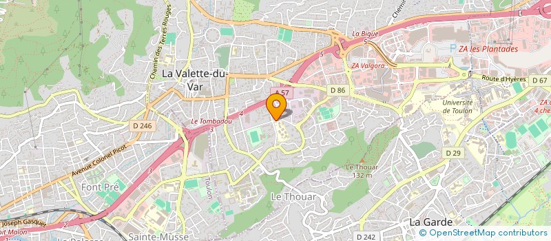 localisation de l'entreprise AZ CONFORT à LA VALETTE-DU-VAR