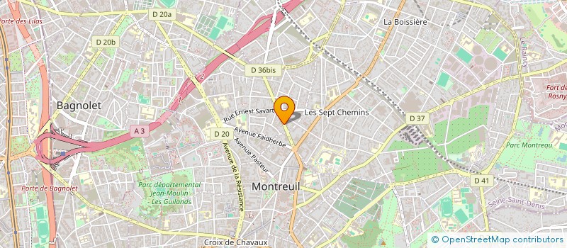 localisation de l'entreprise AZ CONSEIL à MONTREUIL