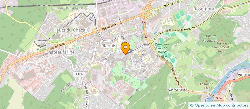localisation de l'entreprise AZ CONSTRUCTION à BESANCON