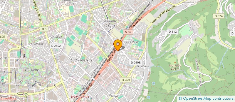 localisation de l'entreprise AZ CONSTRUCTION  SAINT-MARTIN-D'HERES