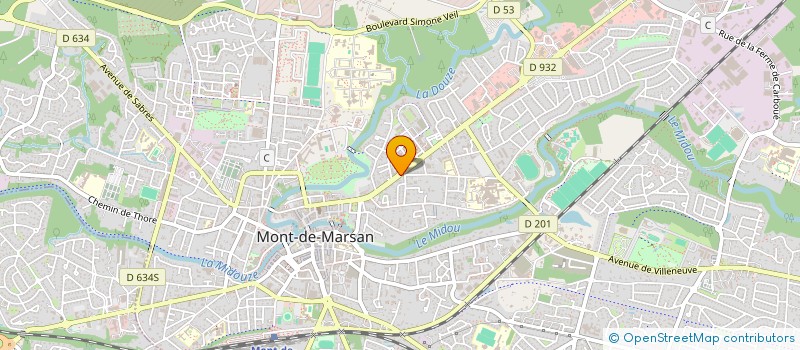 localisation de l'entreprise AZ CONSTRUCTIONS à MONT-DE-MARSAN