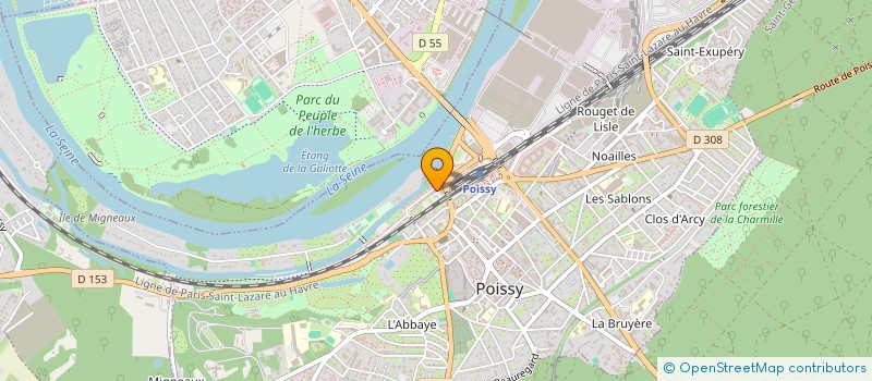 localisation de l'entreprise AZ CONSULTING  POISSY