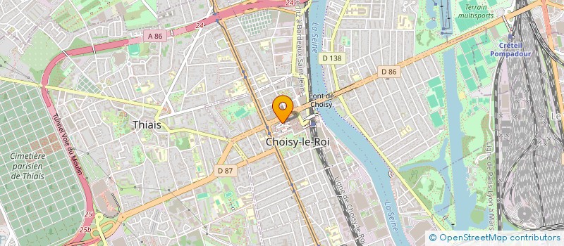 localisation de l'entreprise AZ COSMETIQUES  CHOISY-LE-ROI