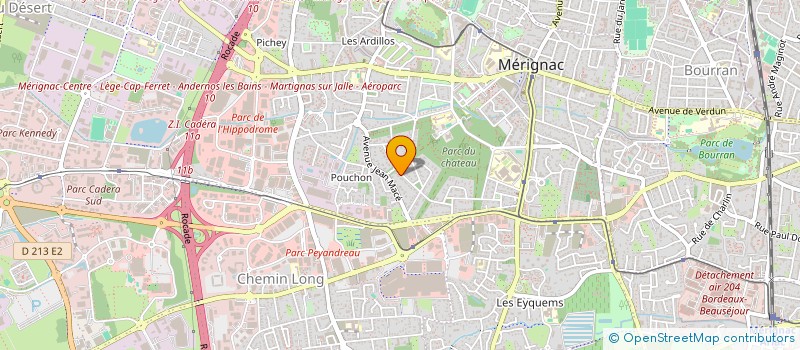 localisation de l'entreprise AZ DEVELOPPEMENT  MERIGNAC