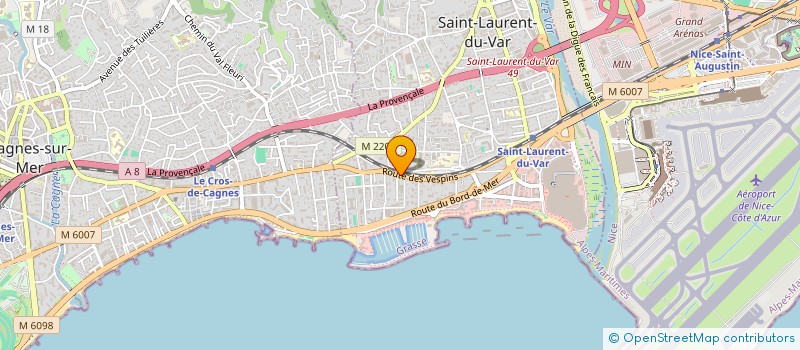 localisation de l'entreprise AZ DIRECT à SAINT-LAURENT-DU-VAR