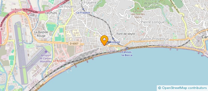 localisation de l'entreprise AZ DISTRI à CANNES