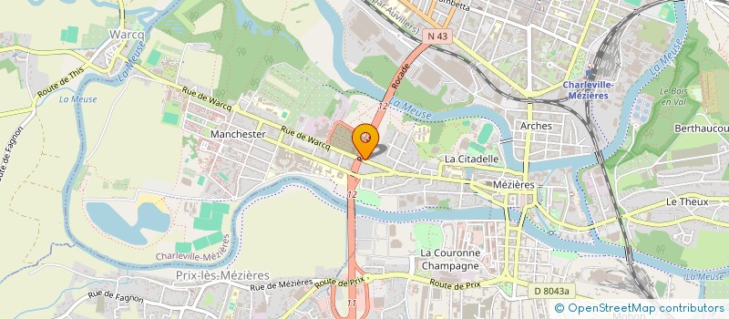 localisation de l'entreprise AZ DISTRIBUTION  CHARLEVILLE MEZIERES