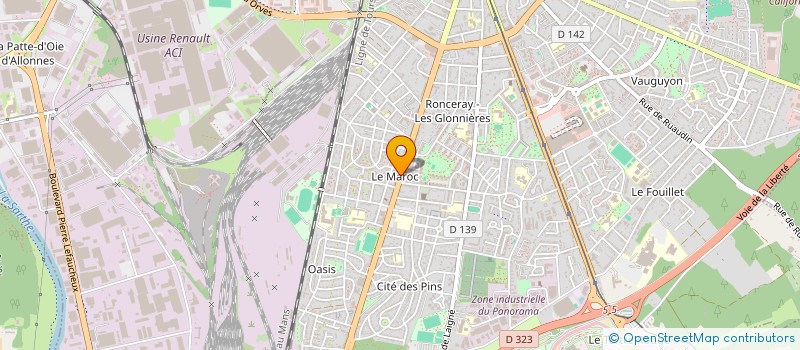 localisation de l'entreprise AZ DISTRIBUTION à LE MANS