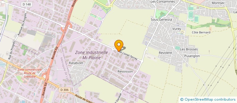 localisation de l'entreprise AZ DISTRIBUTION à GENAS