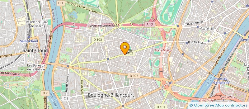 localisation de l'entreprise AZ.EL ALIMENTATION à BOULOGNE-BILLANCOURT