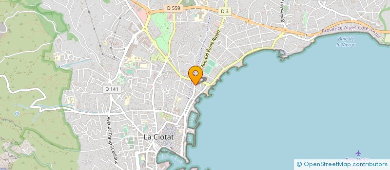 localisation de l'entreprise AZ ELECTROMENAGER à LA CIOTAT