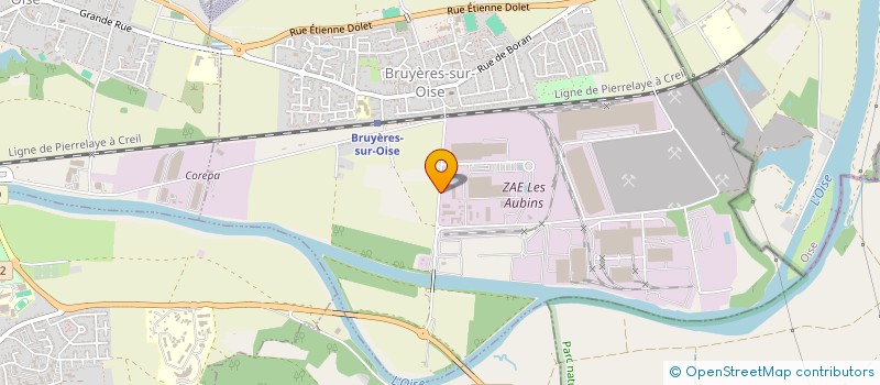 localisation de l'entreprise AZ EPOXY SYSTEMES à BRUYERES-SUR-OISE