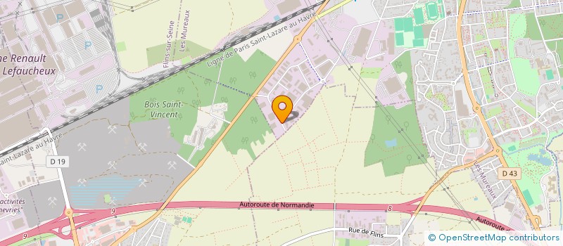 localisation de l'entreprise AZ EQUIPEMENTS à LES MUREAUX