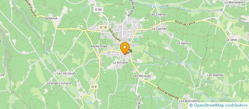 localisation de l'entreprise AZ EVENEMENTS à VILLIE-MORGON