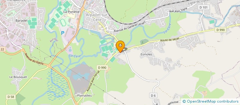 localisation de l'entreprise AZ EVENTS à ARPAJON-SUR-CERE