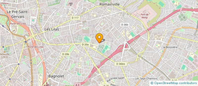 localisation de l'entreprise AZ EXPRESS à BAGNOLET