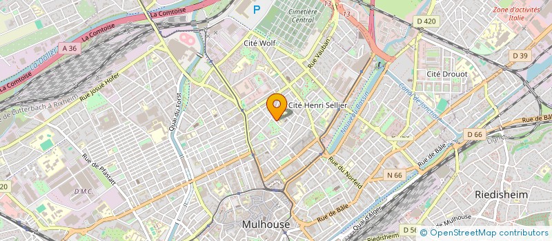 localisation de l'entreprise AZ FERMETURES  MULHOUSE