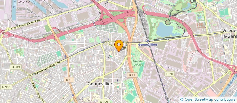 localisation de l'entreprise AZ FINANCE  GENNEVILLIERS