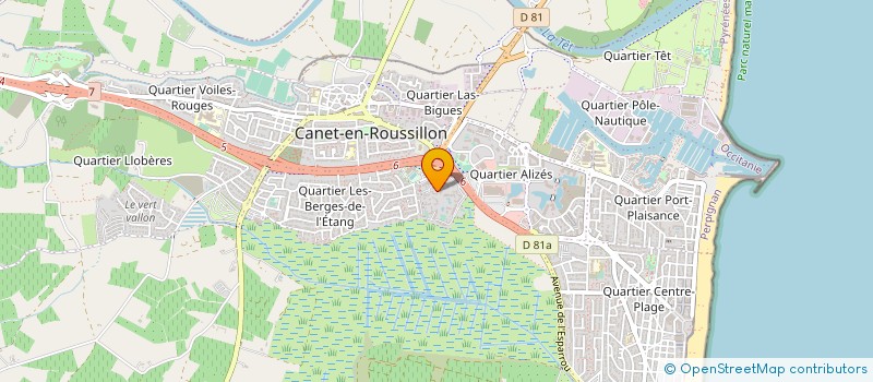 localisation de l'entreprise AZ FINANCES CONSEILS à CANET-EN-ROUSSILLON