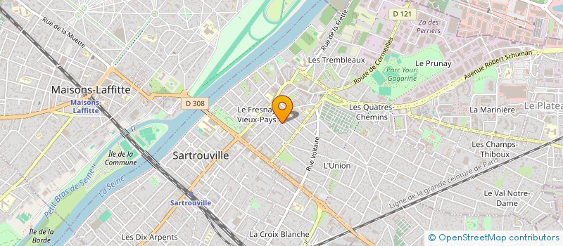 localisation de l'entreprise AZ FOOD 78 à SARTROUVILLE