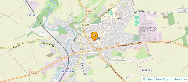 localisation de l'entreprise AZ FOOD à MONTDIDIER