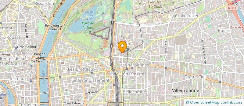 localisation de l'entreprise AZ FORMATIONS  VILLEURBANNE