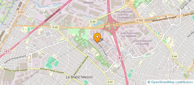 localisation de l'entreprise AZ FORMATIONS à LE BLANC-MESNIL