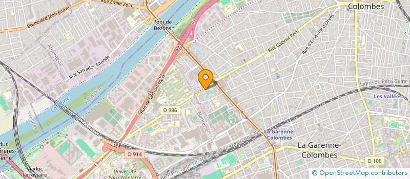 localisation de l'entreprise AZ GESTION à COLOMBES