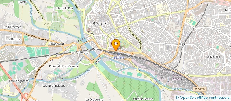 localisation de l'entreprise AZ-H-LOCATIONS  BEZIERS