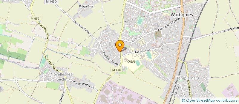 localisation de l'entreprise AZ HABITAT à WATTIGNIES