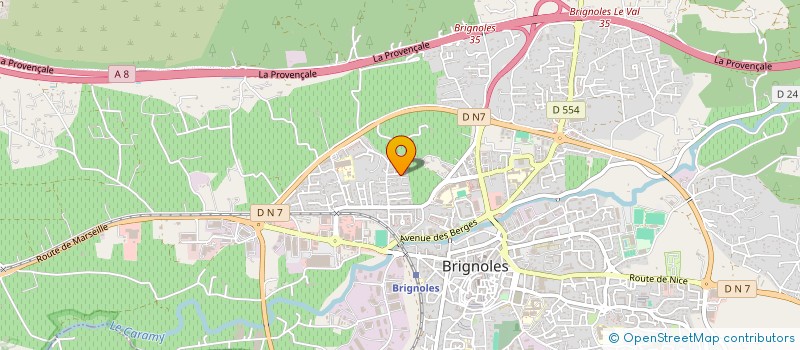 localisation de l'entreprise AZ HABITAT 83 à BRIGNOLES