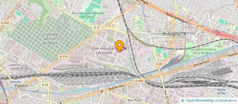 localisation de l'entreprise AZ - HM  BOBIGNY