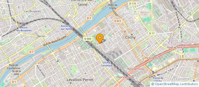 localisation de l'entreprise AZ-IMMO à CLICHY