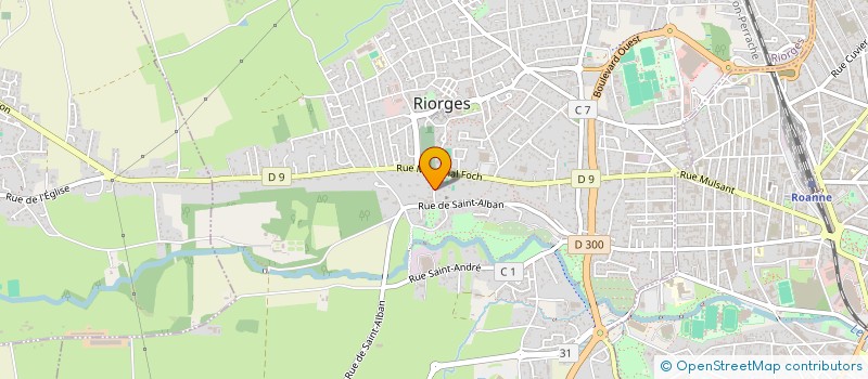 localisation de l'entreprise AZ-IMMO à RIORGES