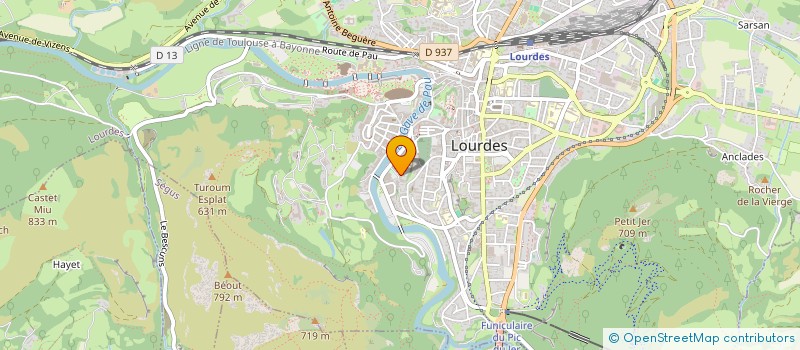 localisation de l'entreprise AZ IMMO  LOURDES