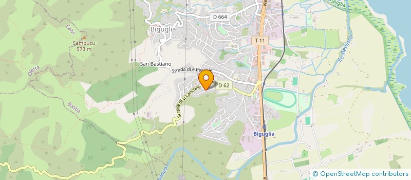 localisation de l'entreprise AZ IMMO  BIGUGLIA