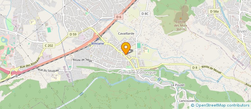 localisation de l'entreprise AZ IMMO  SIMIANE-COLLONGUE