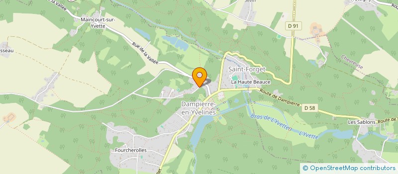 localisation de l'entreprise AZ IMPORT  DAMPIERRE-EN-YVELINES