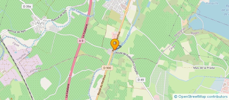 localisation de l'entreprise AZ INCENDIE à POLLESTRES