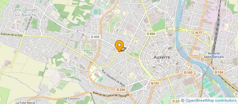 localisation de l'entreprise AZ INFORMATIQUE à AUXERRE