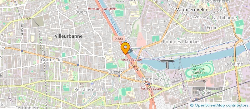 localisation de l'entreprise AZ INVEST 770 à VILLEURBANNE