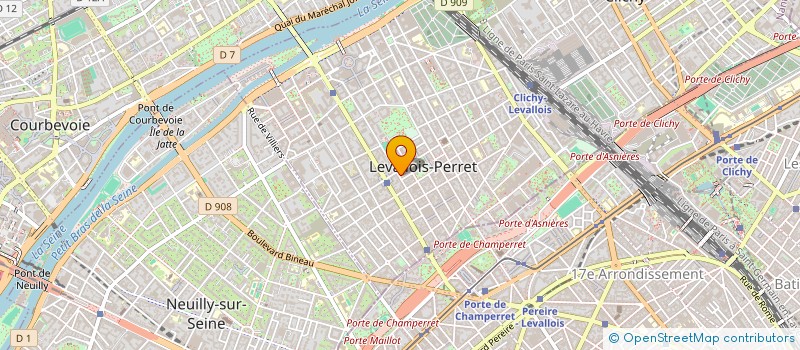 localisation de l'entreprise AZ LEVALLOIS à LEVALLOIS-PERRET
