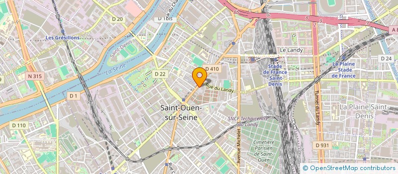 localisation de l'entreprise AZ.LOVAGE à SAINT-OUEN-SUR-SEINE